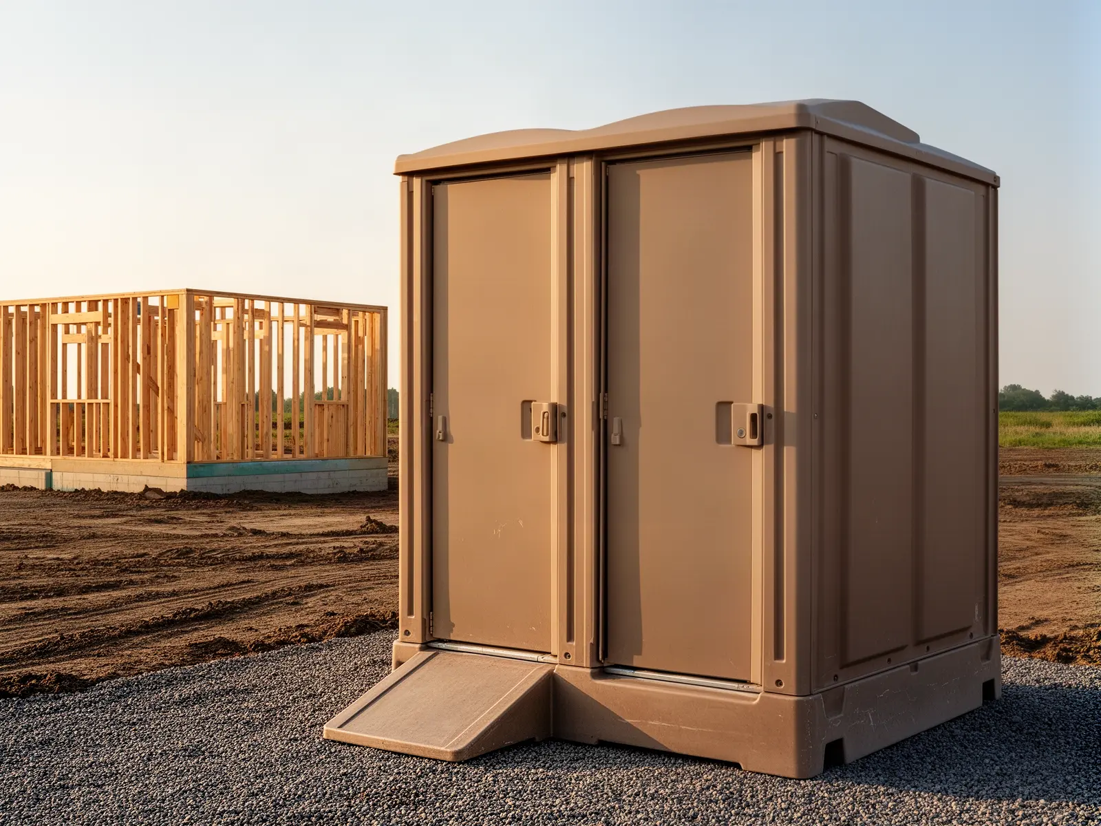Clean porta potty unit from Harwood Brothers Porta Potties in Washington, DC